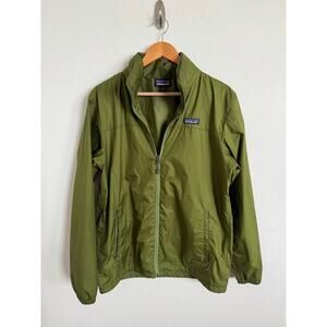 Patagonia Mens Light and Variable Full Zip Jacket Hooded Size medium Green